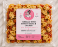 Farfalle with tomato and chicken