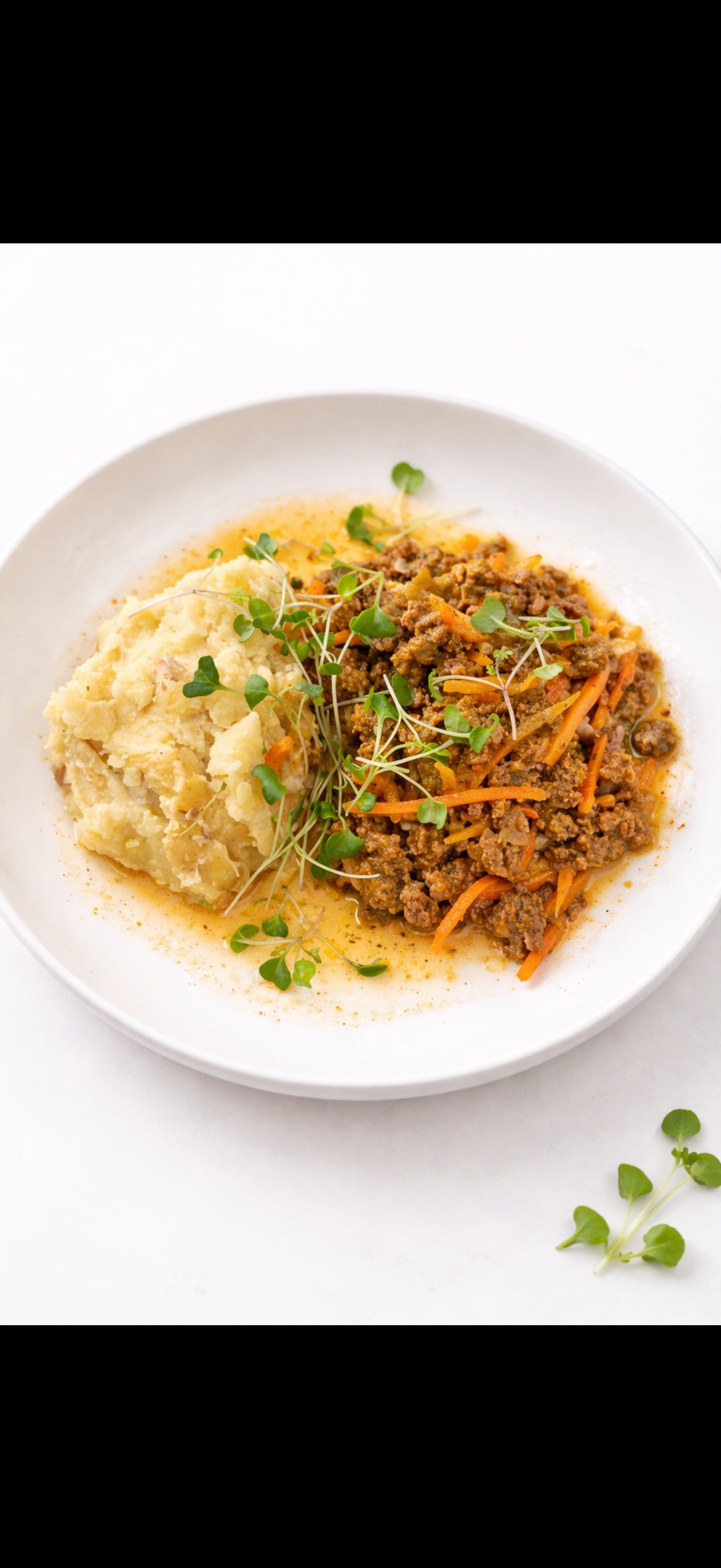 Beef Picadillo + Mashed Potatoes