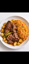 Slow Cook Beef + Mexican Red Rice